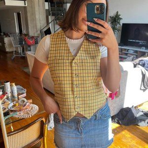 Plaid vest